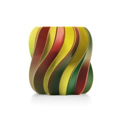 Rojo amarillo verde (seda) impreso